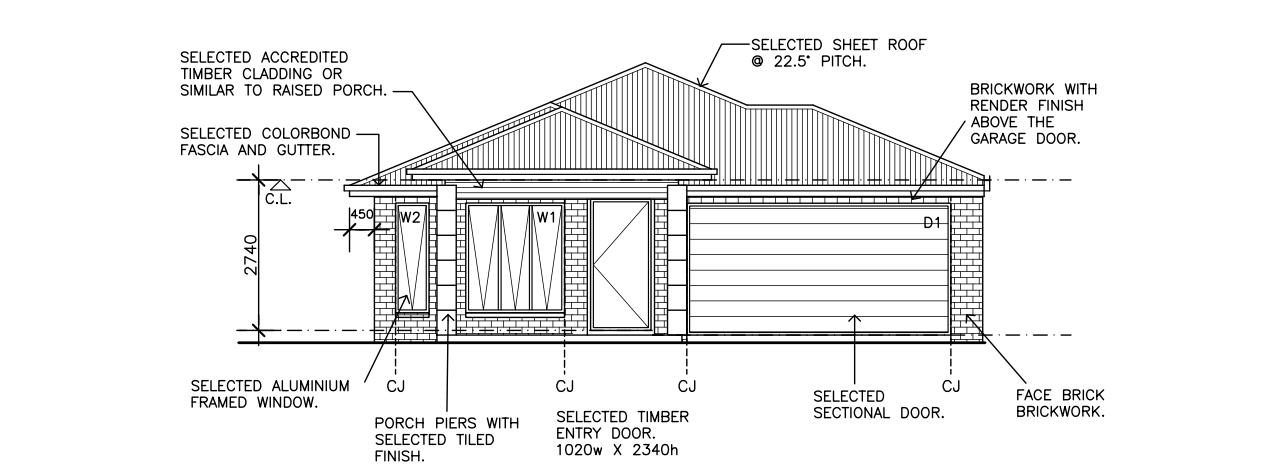 Single Storey Webber Facade